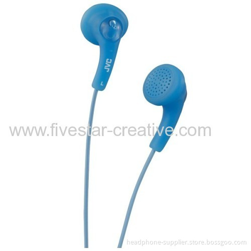 Jvc In-ear Gumy Earbud Headphones Peppermint Blue Ha-f150